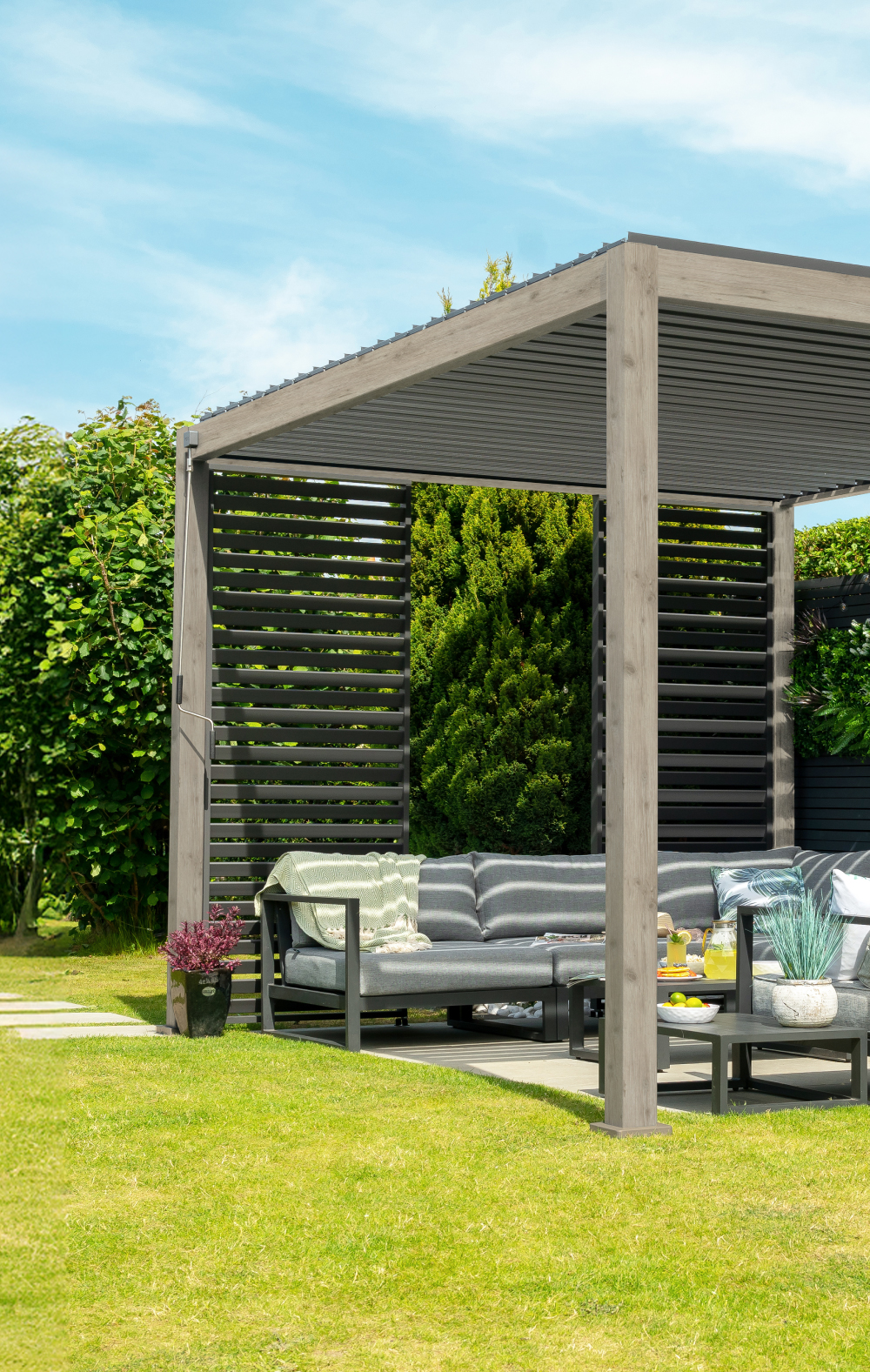 Wood Effect Pergola