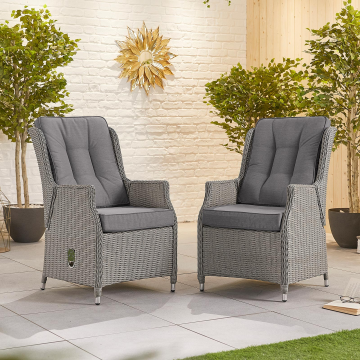 Pair of Carolina Rattan Dining Chairs