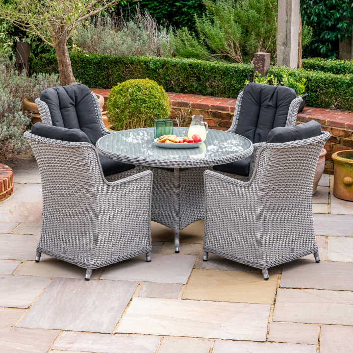 Talia 4 Seat Rattan Dining Set