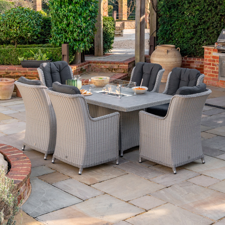 Talia 6 Seat Rattan Dining Set