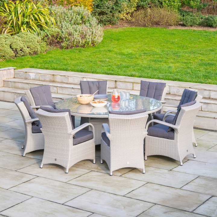 Olivia New 2025 8 Seat Rattan Dining Set