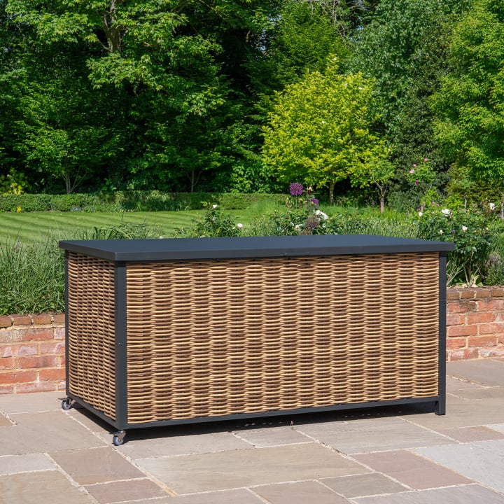 Caleb Grande Rattan Aluminium Storage Box