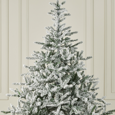 Colorado Spruce Green Flocked Christmas Tree - 7ft / 210cm