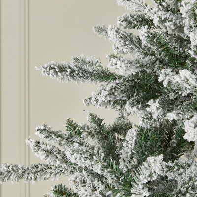 Colorado Spruce Green Flocked Christmas Tree - 7ft / 210cm