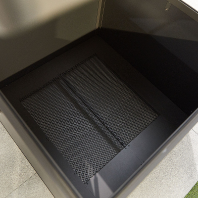 Medium Aluminium Storage Box in Graphite Grey