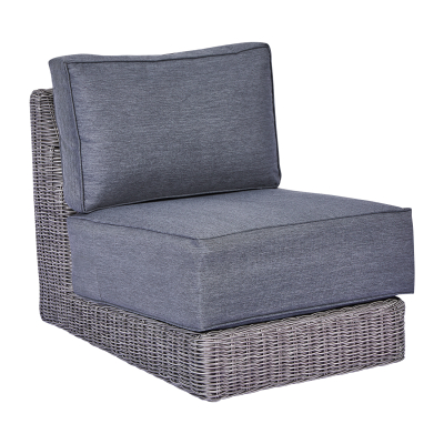 Luxor Rattan Lounging Middle Piece in White Wash