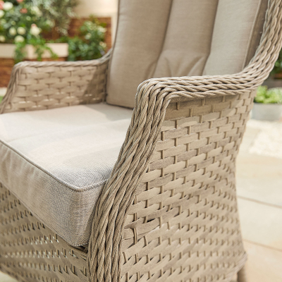 Oyster Rattan Dining Chair - Set of 2 in Oyster