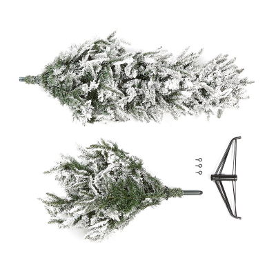 Everlands Alaskan Fir Green Flocked Christmas Tree - 10ft / 300cm