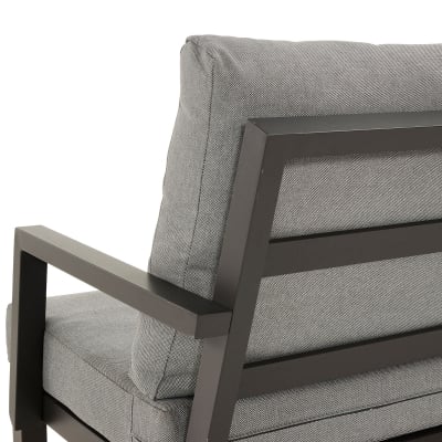 Vogue Aluminium Lounge Dining Armchair in Graphite Grey