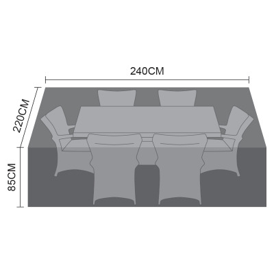 Winter Cover for 6 Seat Rectangular Dining Set