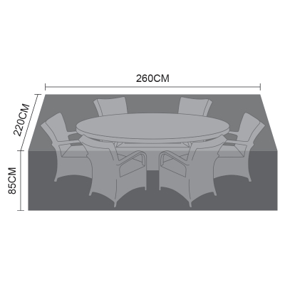 Winter Cover for 6 Seat Oval Dining Set