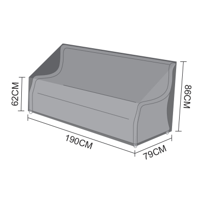 Winter Cover for High Back Lounging 3 Seat Sofa