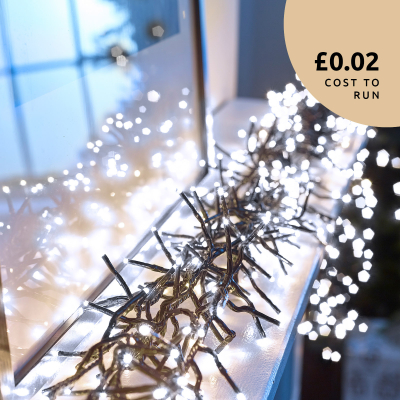 720 LEDs Christmas Cluster Lights in Cool White