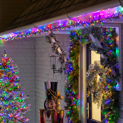 1500 LEDs Christmas Cluster Lights in Multi Colour
