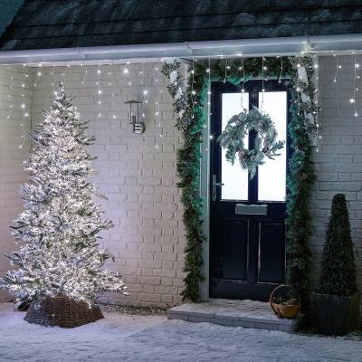 360 LEDs Christmas Icicle Lights in Cool White