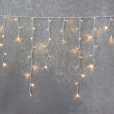 480 LEDs Christmas Icicle Lights in Warm White