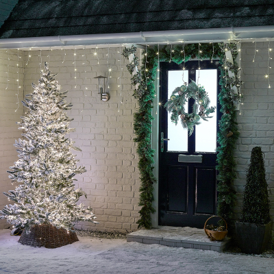 960 LEDs Christmas Icicle Lights in Warm White