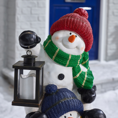 Frosty, Figgy & Frio Christmas Snowman Figures - Set of 2