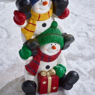 Frosty, Figgy & Frio Christmas Snowman Figures