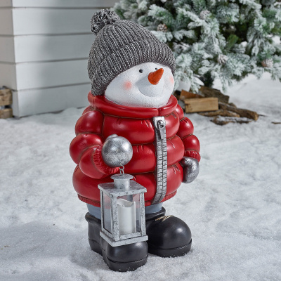 Berry Christmas Snowman Figure