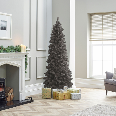 Slim Balsam Fir Grey Classic Christmas Tree - 7ft / 210cm