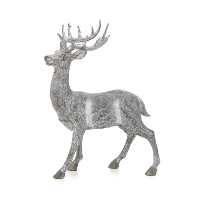 Small Promise Christmas Reindeer Figure in Silver