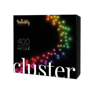 Twinkly 400 LEDs Christmas Cluster Lights in Full Spectrum Multi Colour