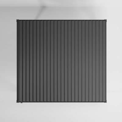Titan Rectangular Aluminium Free Standing Pergola - 3.6m x 3.0m in Graphite Grey