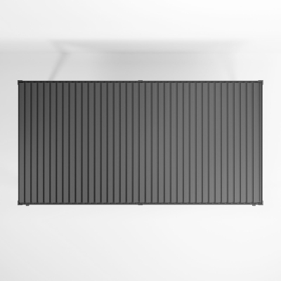 Titan Aluminium Metal Pergola in Graphite Grey - 6.0m x 3.0m Free Standing