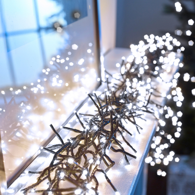 3000 LEDs Christmas Cluster Lights in Cool White