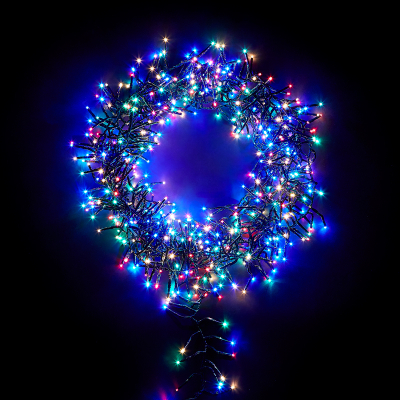 3000 LEDs Christmas Cluster Lights in Multi Colour