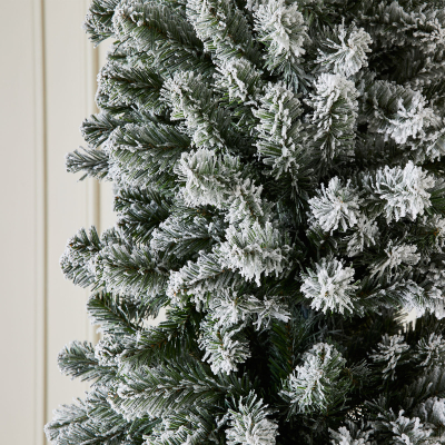 Slim Balsam Fir Green Frosted Christmas Tree - 6ft / 180cm