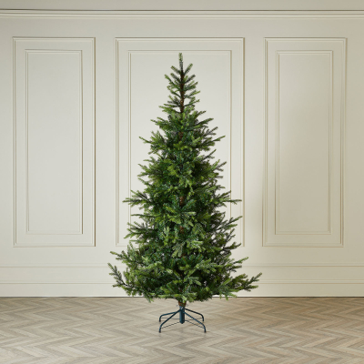 Slim Pre Lit Calgary Fir Green Classic Christmas Tree - 7ft / 210cm