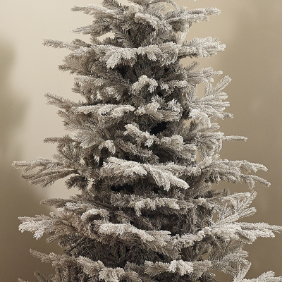 Slim Calgary Fir Grey Frosted Christmas Tree - 7ft / 210cm