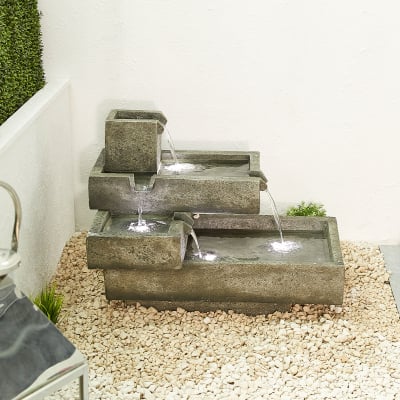 Ora Water Feature with Lights
