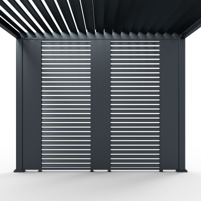 Titan Aluminium Cavity Single Wall Panel in Graphite Grey