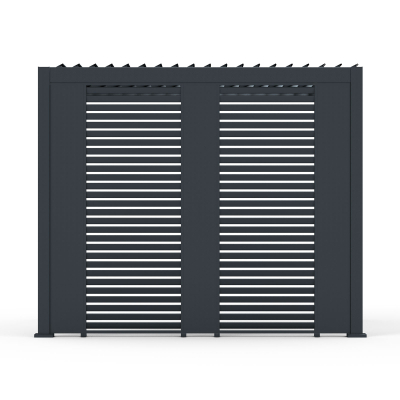 Titan Aluminium Cavity Single Wall Panel in Graphite Grey