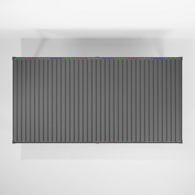 Titan Plus LED Aluminium Metal Pergola in Graphite Grey - 6.0m x 3.0m Free Standing
