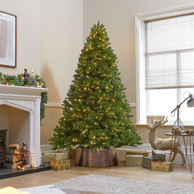 60cm Round Metal Tree Skirt in Rose Gold