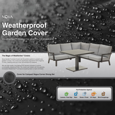 Winter Cover for Luxe Compact Corner Sofa Dining Set