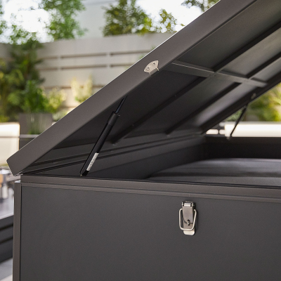 Large Aluminium Storage Box in Graphite Grey