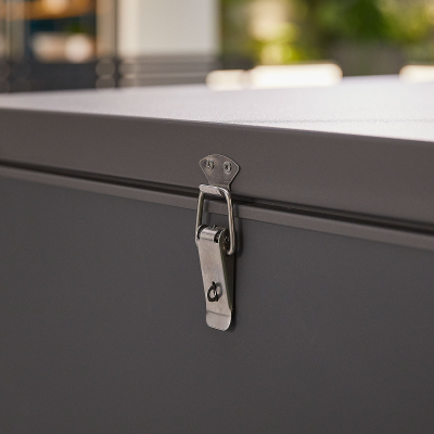 Large Aluminium Storage Box in Graphite Grey