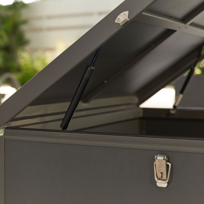 Medium Aluminium Storage Box in Graphite Grey