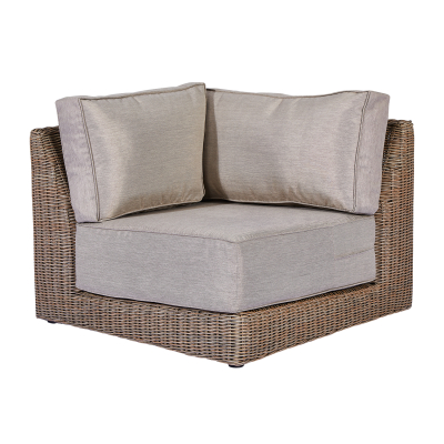 Luxor Rattan Lounging Corner Piece in Willow