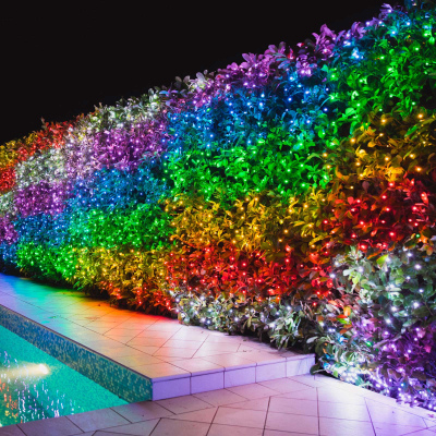 Twinkly 250 LEDs Christmas String Lights with Black Cable in Full Spectrum Multi Colour