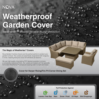 Winter Cover for Large Deluxe Corner Sofa Dining Set