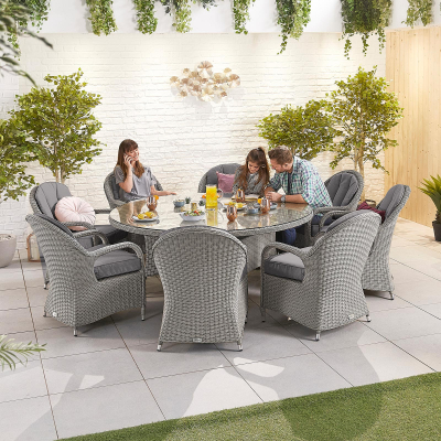 Leeanna 8 Seat Rattan Dining Set