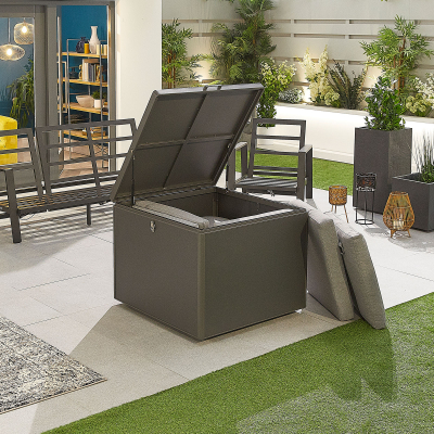 Medium Aluminium Storage Box in Graphite Grey