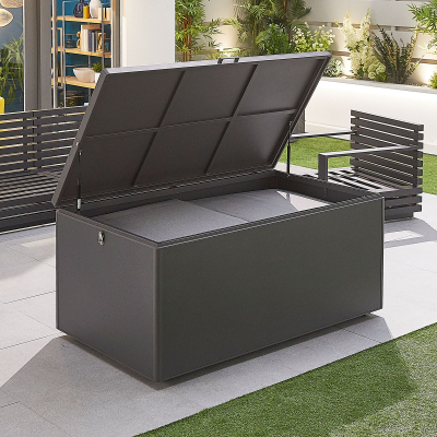 Large Aluminium Storage Box in Graphite Grey