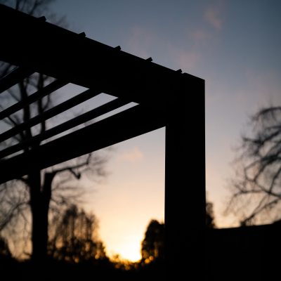 Legacy Aluminium Metal Pergola in Graphite Grey - 3.6m x 3.0m Free Standing